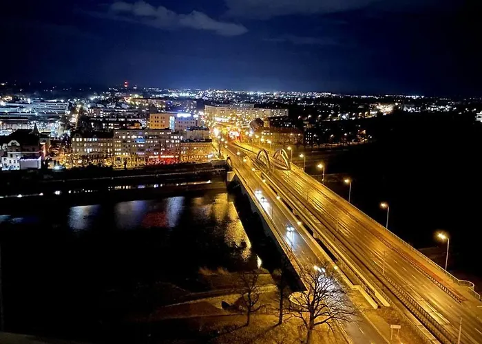 17th Floor With River View Panorama Apartman Wrocław